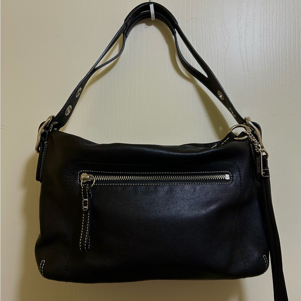 Coach #1417 Black Leather Shoulder Bag - Excellent